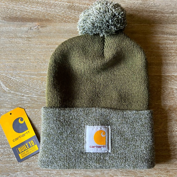 Carhartt Accessories - Carhartt Knit Pom Cuffed Beanie Hat